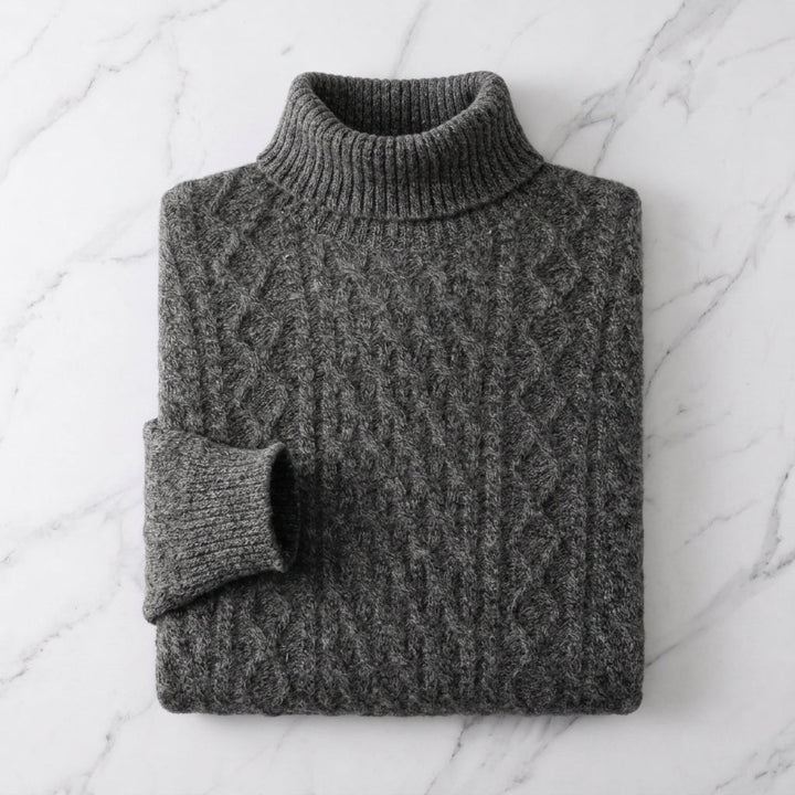 Joseph | Stylish Cable Knit Turtleneck Sweater