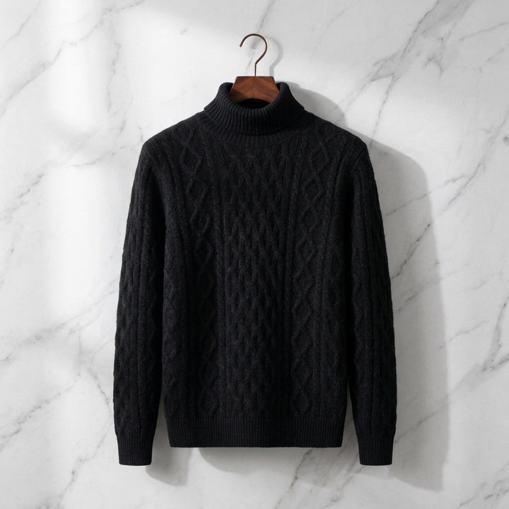 Joseph | Stylish Cable Knit Turtleneck Sweater