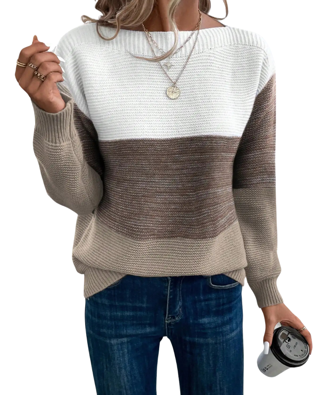 Joyce | Refined Colorblock Christmas Cardigan Sweater