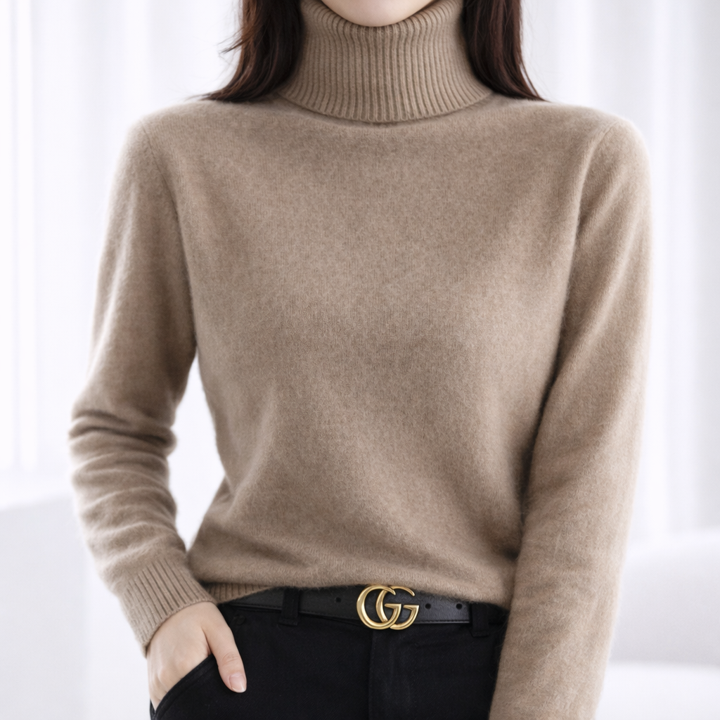 Joyce | Timeless Ribbed Turtleneck Knit Sweater