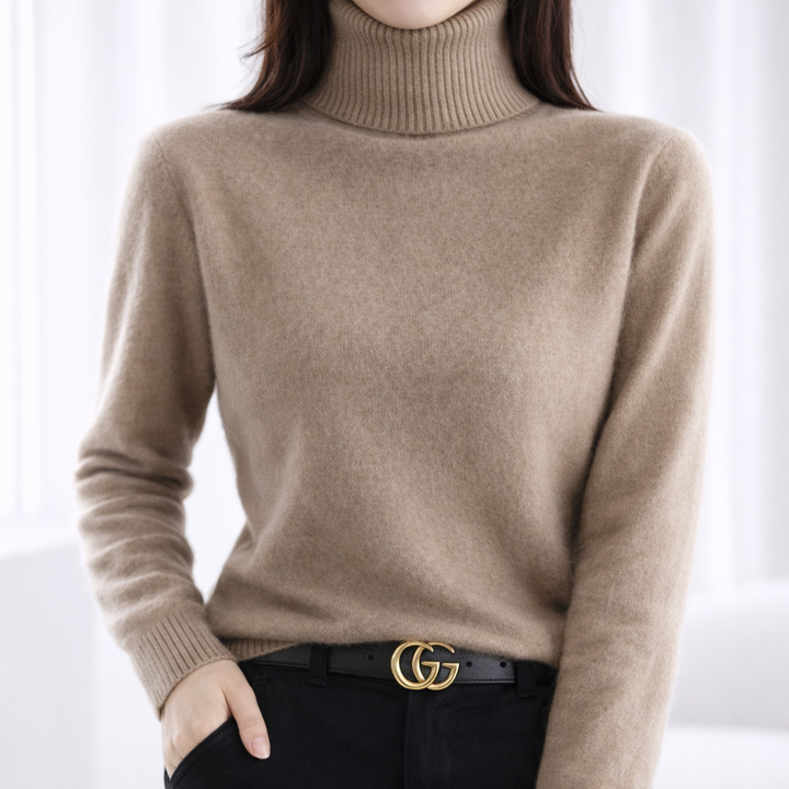 Joyce | Timeless Ribbed Turtleneck Knit Sweater