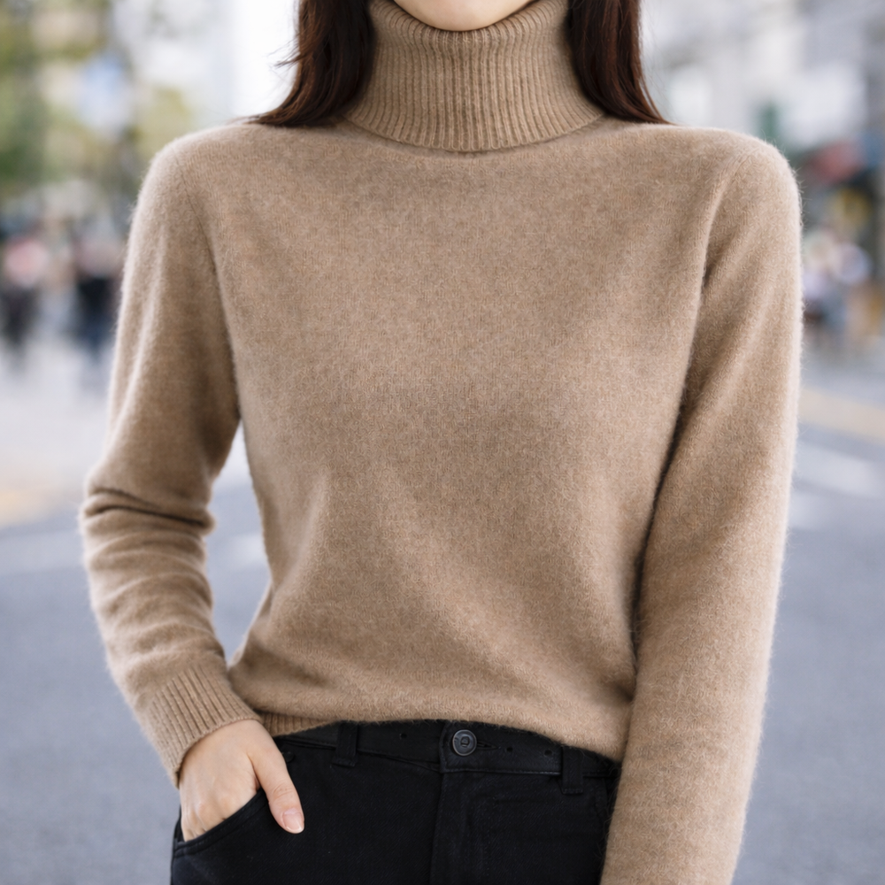 Joyce | Timeless Ribbed Turtleneck Knit Sweater