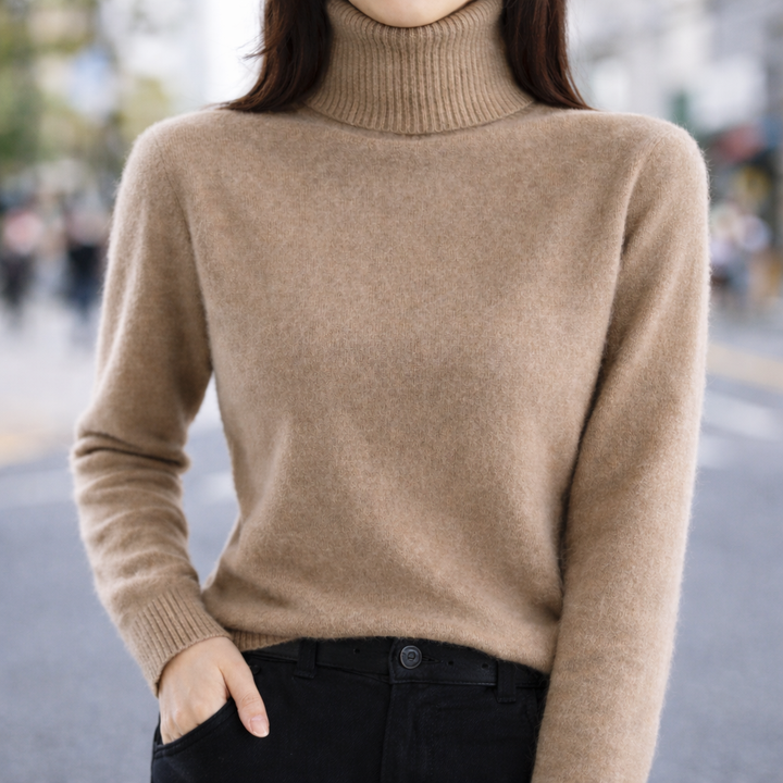 Joyce | Timeless Ribbed Turtleneck Knit Sweater