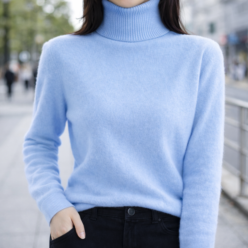Joyce | Timeless Ribbed Turtleneck Knit Sweater