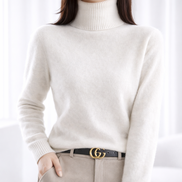 Joyce | Timeless Ribbed Turtleneck Knit Sweater