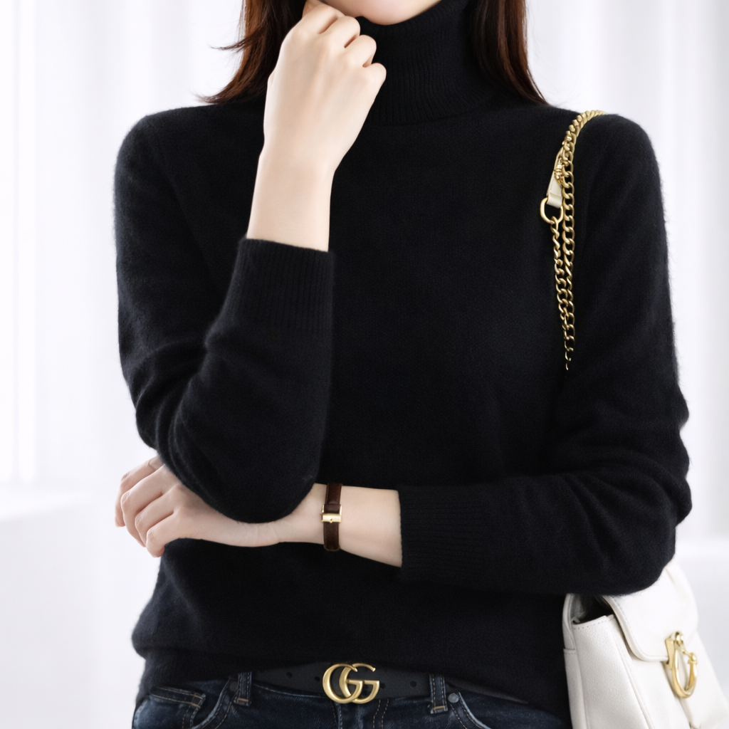 Joyce | Timeless Ribbed Turtleneck Knit Sweater