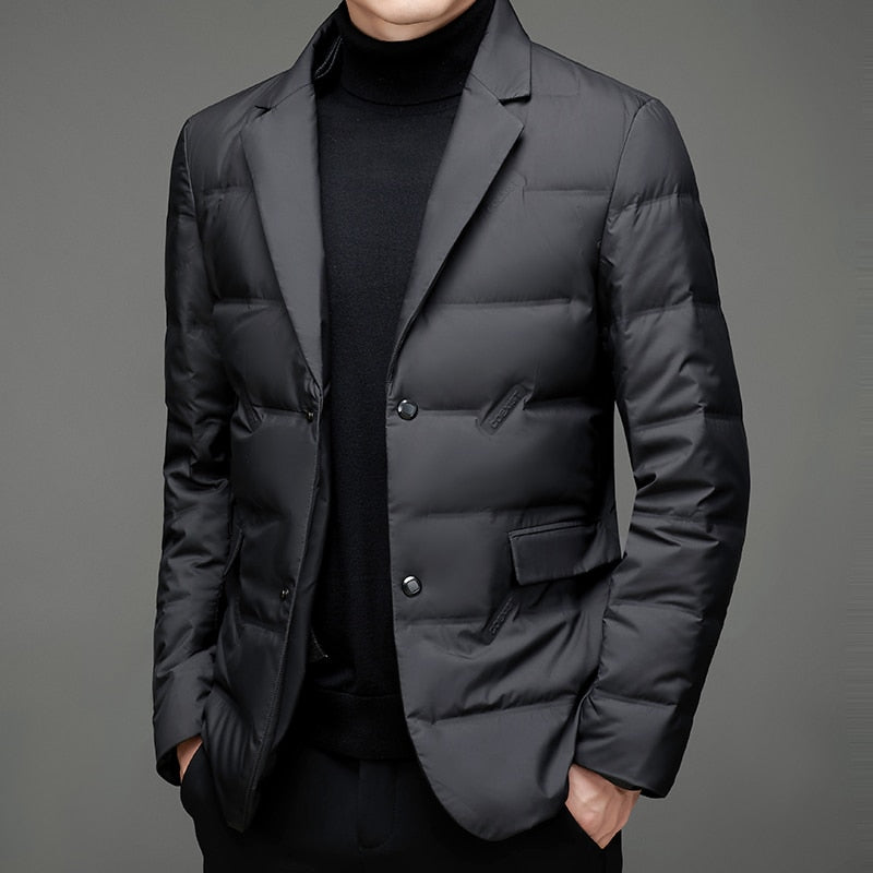 Juan | Polished Blazer Style Mens Puffer Jacket