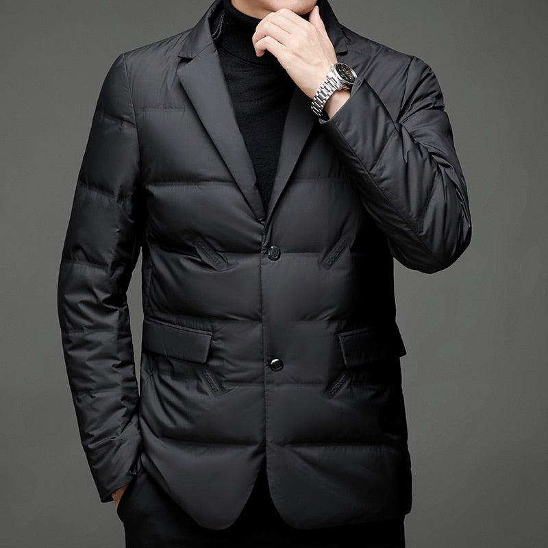 Juan | Polished Blazer Style Mens Puffer Jacket