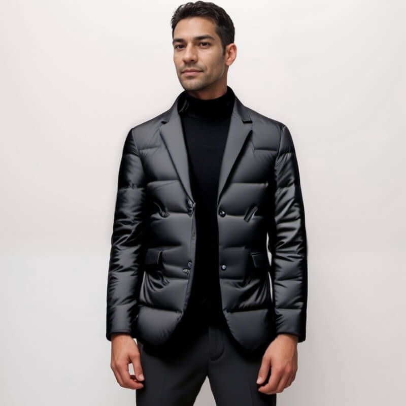 Juan | Polished Blazer Style Mens Puffer Jacket