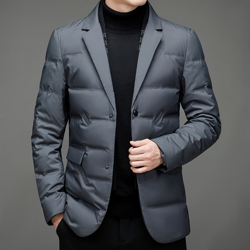 Juan | Polished Blazer Style Mens Puffer Jacket
