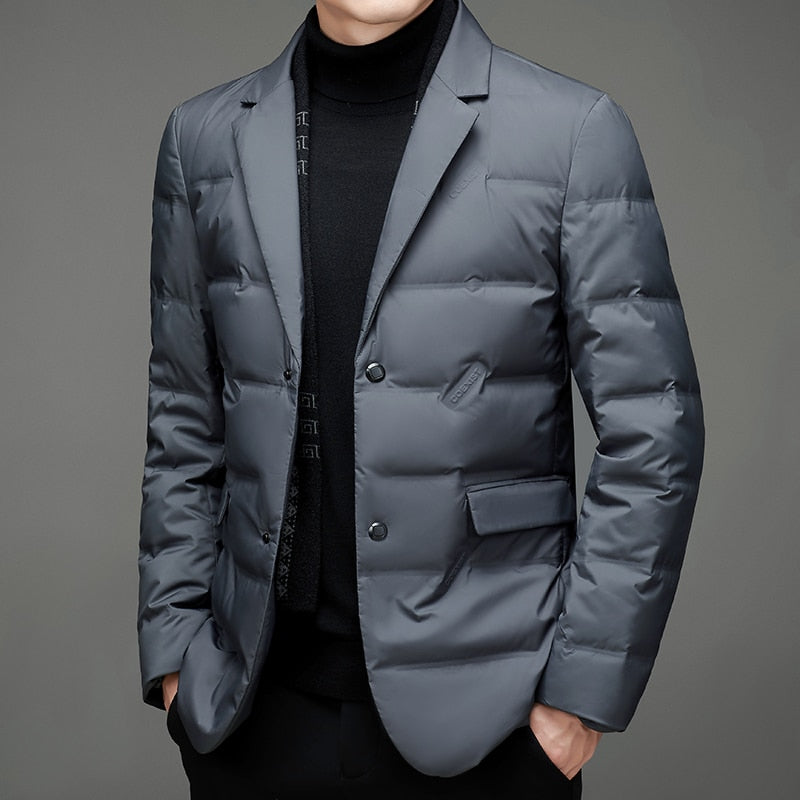 Juan | Polished Blazer Style Mens Puffer Jacket