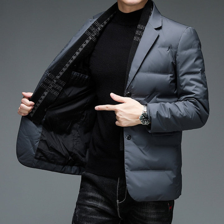 Juan | Polished Blazer Style Mens Puffer Jacket