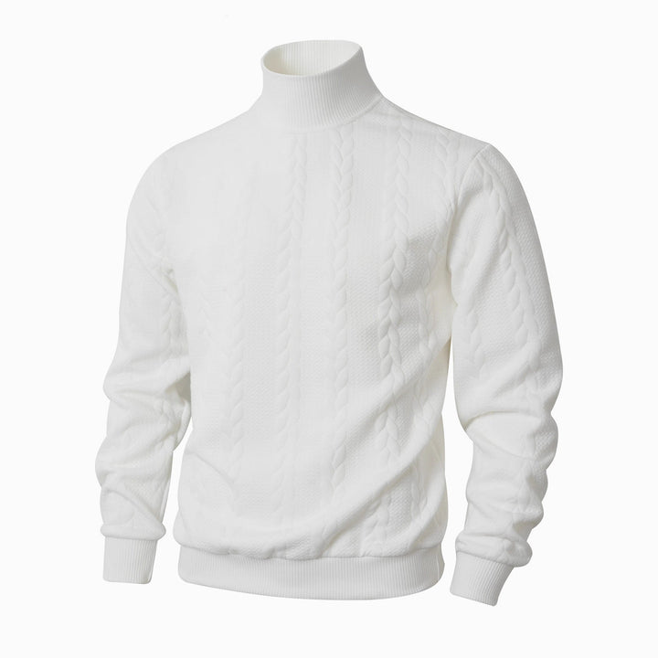 Juan | Relaxed Cable Knit Turtleneck Sweater