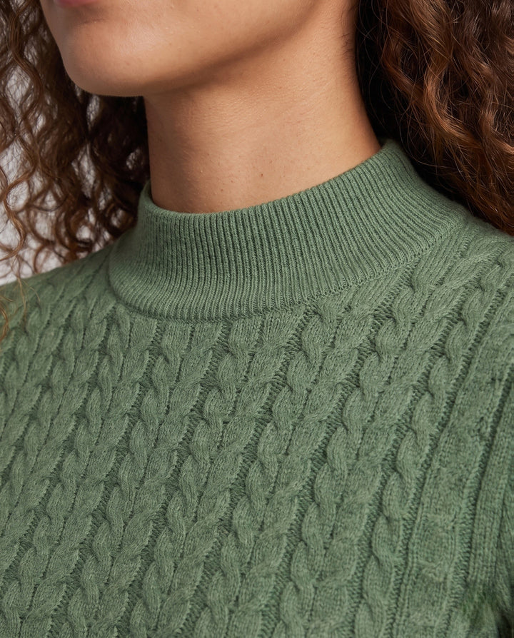 Judith | Classic Cable Knit Turtleneck Sweater