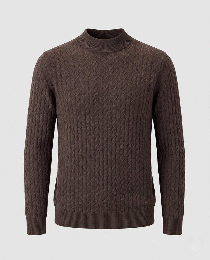 Judith | Classic Cable Knit Turtleneck Sweater