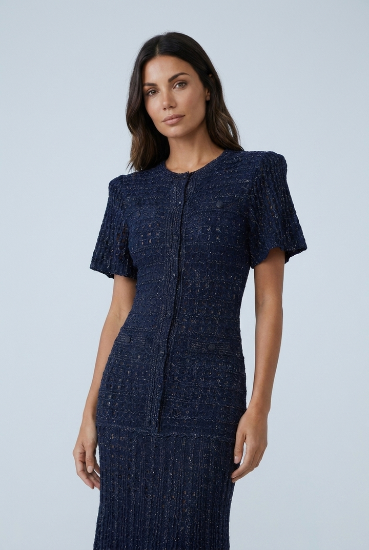 Judith | Relaxed Textured Knit Sweater Dress