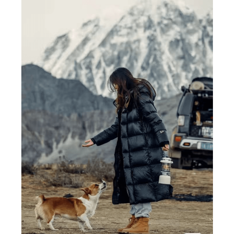 Judy | Stylish Quilted Long Hooded Puffer Jacket