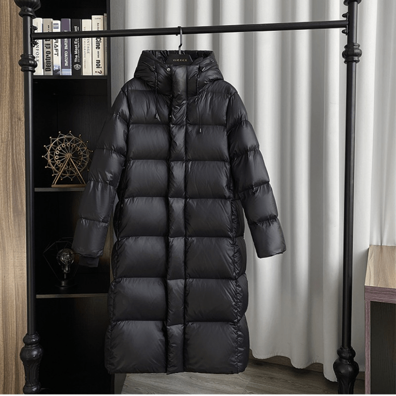 Judy | Stylish Quilted Long Hooded Puffer Jacket