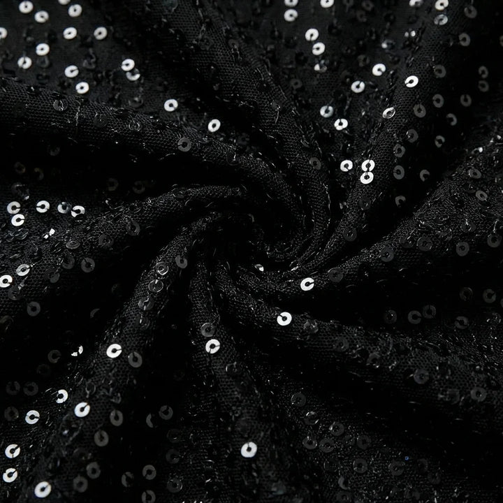 Judy | Stylish Sequin Long Sleeve Winter Wedding Guest Dress