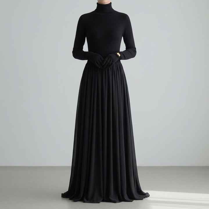 Judy | Timeless Turtleneck Maxi Sweater Dress
