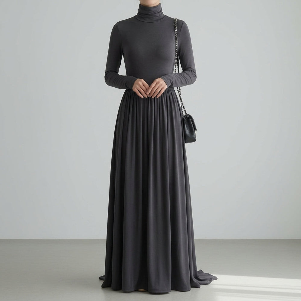 Judy | Timeless Turtleneck Maxi Sweater Dress