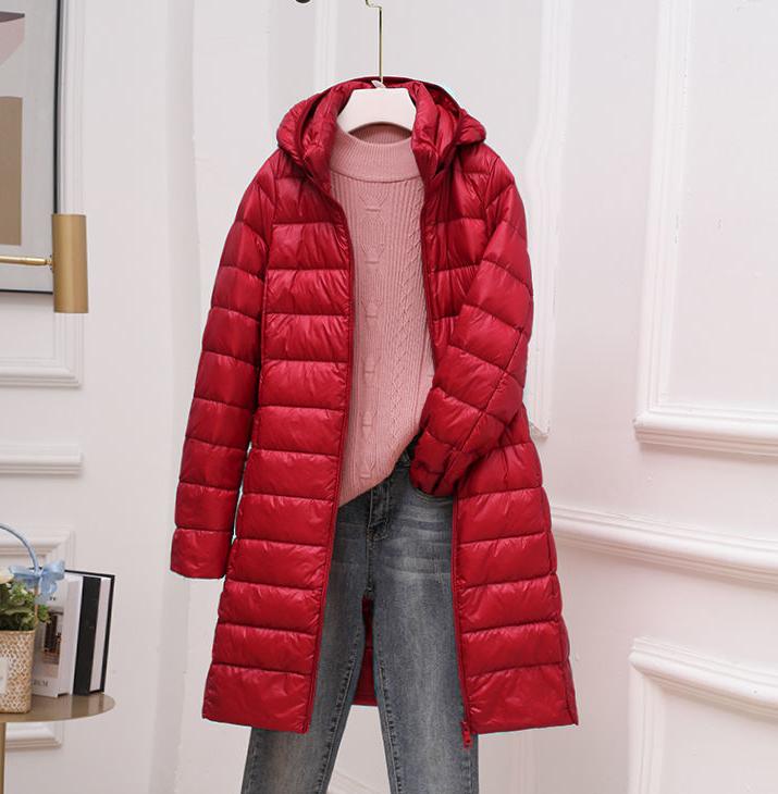 Julia | Refined Quilted Mid-Length Hooded Puffer Jacket