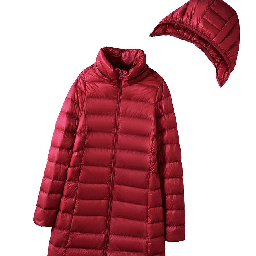 Julia | Refined Quilted Mid-Length Hooded Puffer Jacket