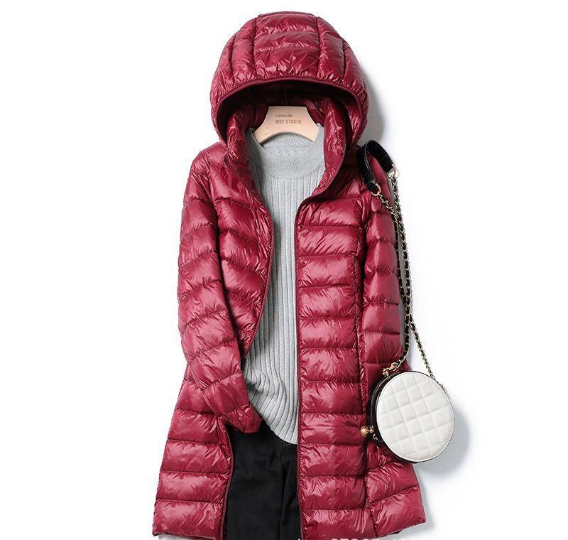 Julia | Refined Quilted Mid-Length Hooded Puffer Jacket