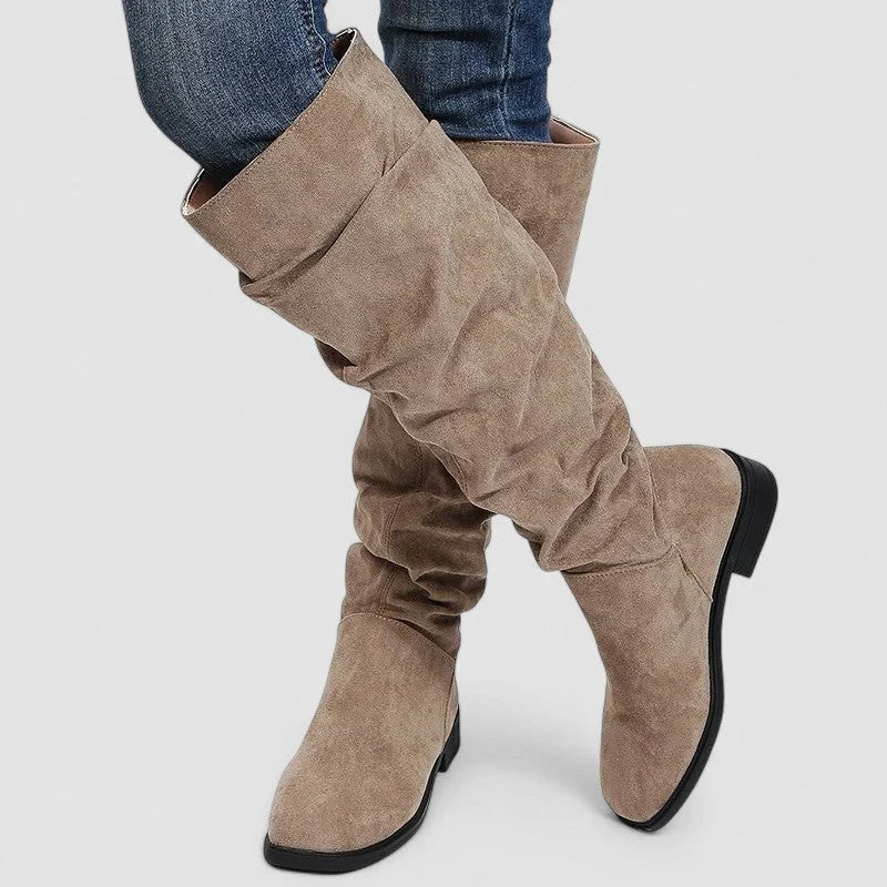 Julie | Classic Slouchy Wide Calf Knee-High Boots