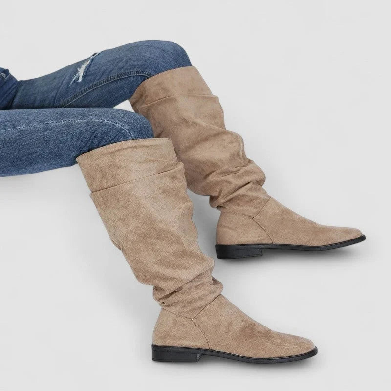 Julie | Classic Slouchy Wide Calf Knee-High Boots
