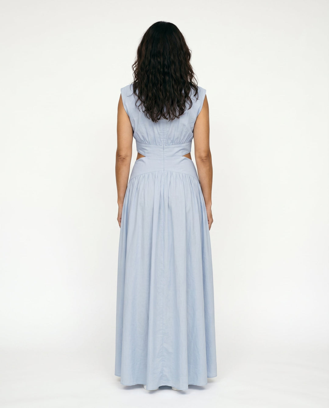 Julie | Cozy High Neck Cutout Waist Holiday Dress