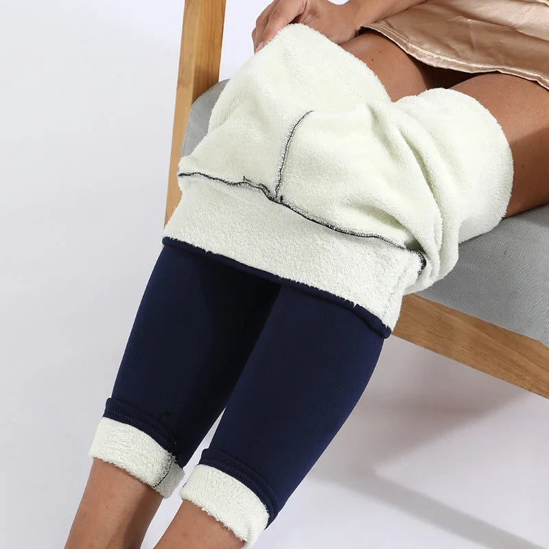 Julie | Elegant High Waist Fleece Lined Thermal Leggings