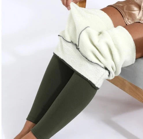 Julie | Elegant High Waist Fleece Lined Thermal Leggings