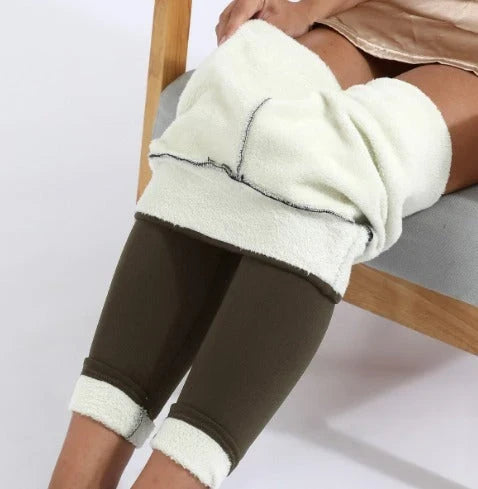 Julie | Elegant High Waist Fleece Lined Thermal Leggings