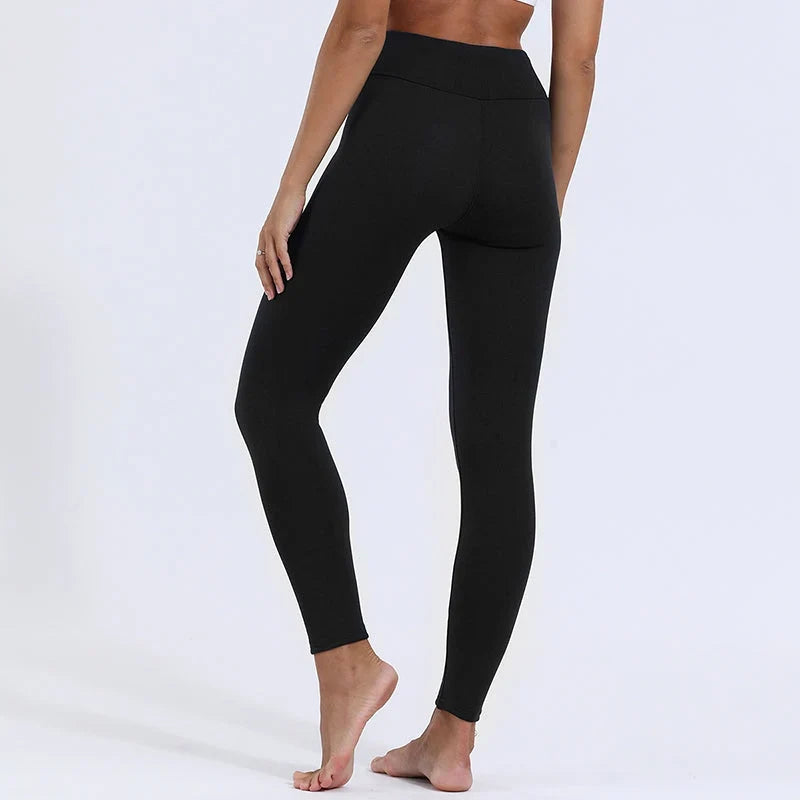 Julie | Elegant High Waist Fleece Lined Thermal Leggings