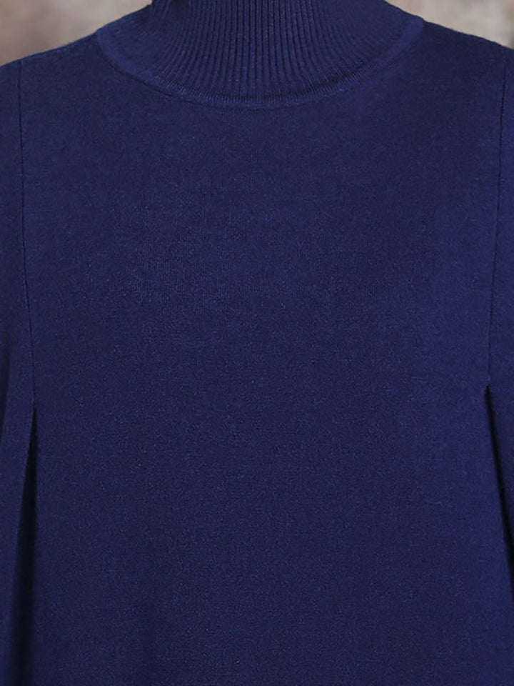 Julie | Sophisticated Turtleneck Long Sleeve Maxi Sweater Dress