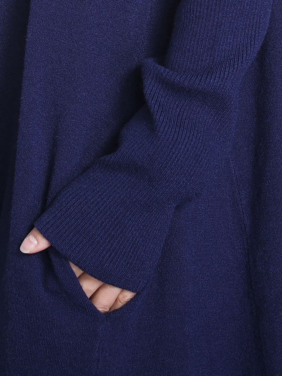 Julie | Sophisticated Turtleneck Long Sleeve Maxi Sweater Dress