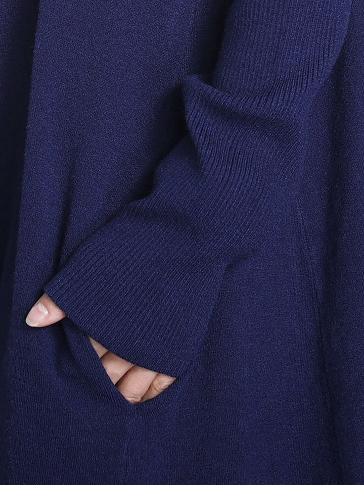 Julie | Sophisticated Turtleneck Long Sleeve Maxi Sweater Dress
