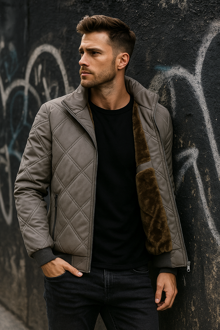 Justin | Diamond Quilted Mens Puffer Jacket