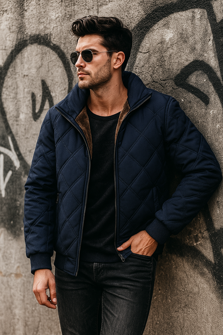 Justin | Diamond Quilted Mens Puffer Jacket