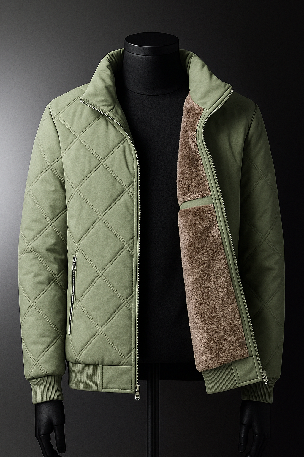 Justin | Diamond Quilted Mens Puffer Jacket