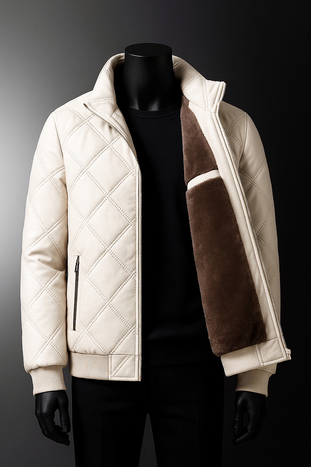 Justin | Diamond Quilted Mens Puffer Jacket