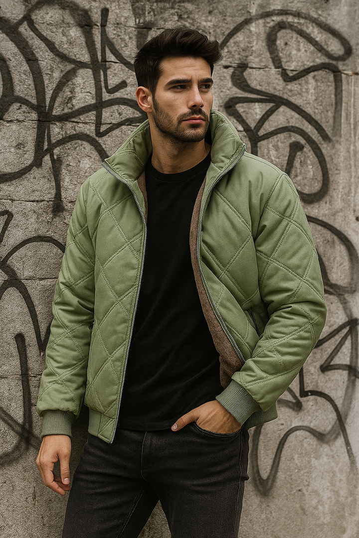 Justin | Diamond Quilted Mens Puffer Jacket