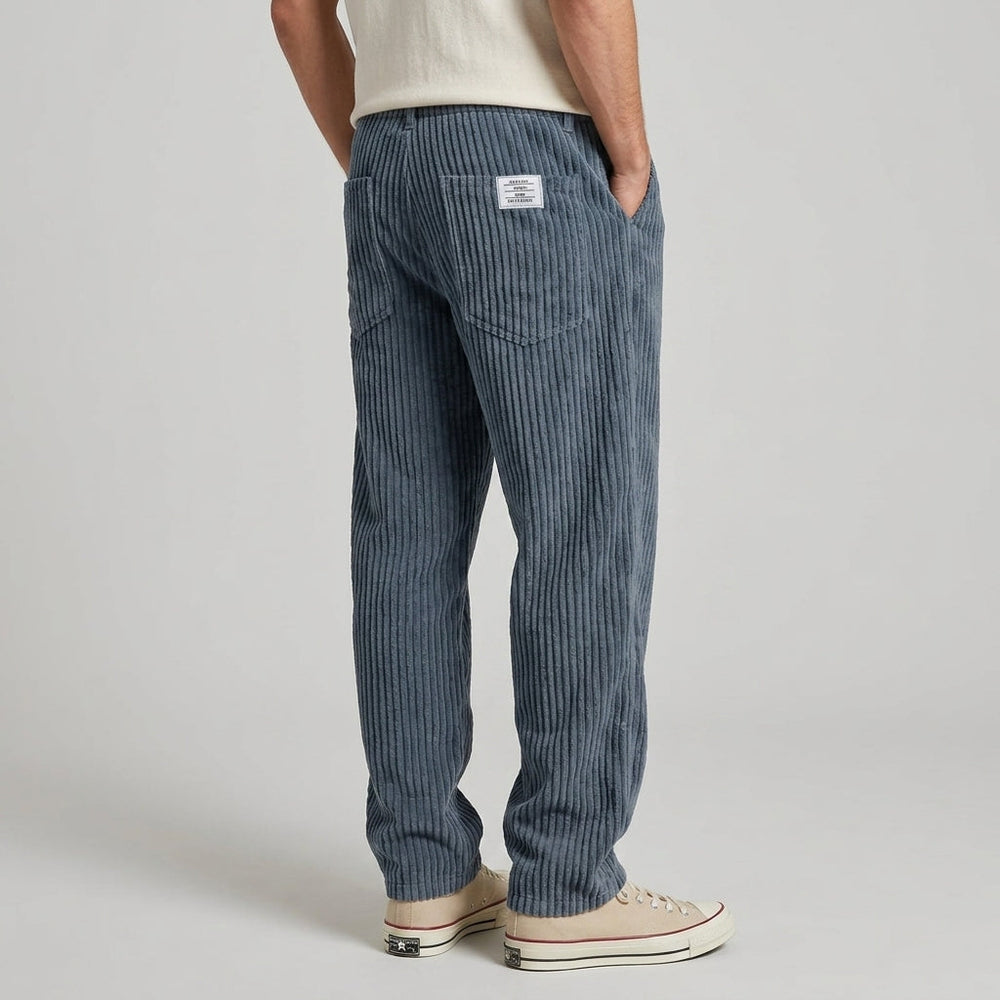 Justin | Polished Relaxed Fit Tapered Corduroy Pants