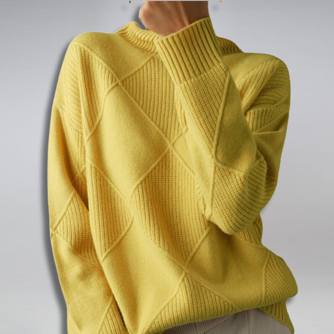 Katherine | Chic Ribbed Knit Turtleneck Sweater