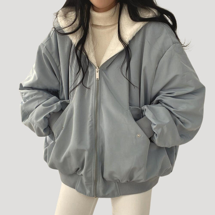 Katherine | Classic Oversized Hooded Sherpa Jacket