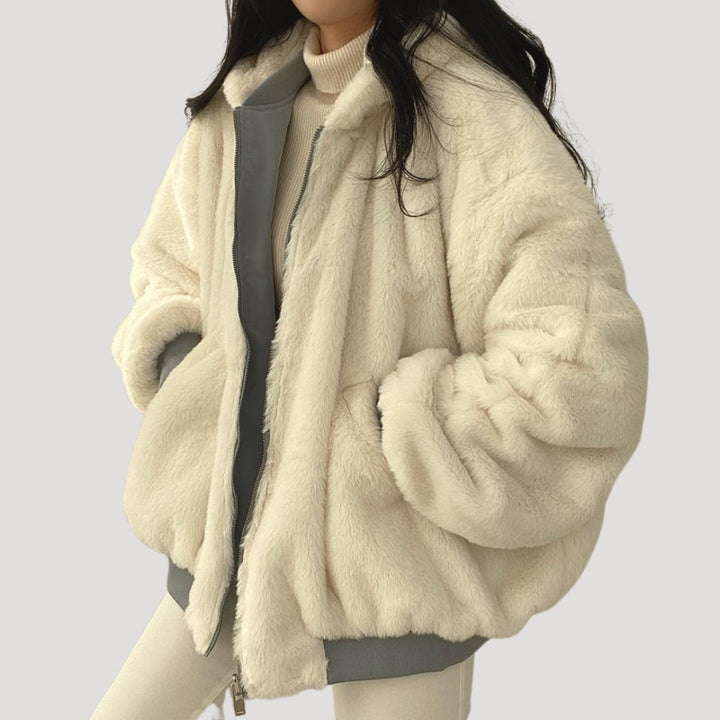 Katherine | Classic Oversized Hooded Sherpa Jacket