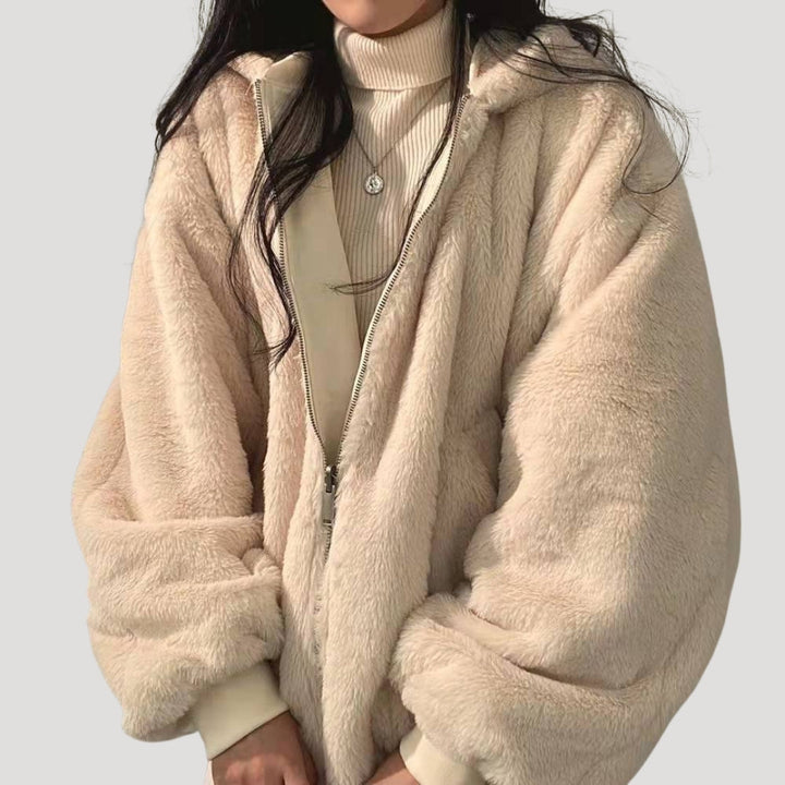 Katherine | Classic Oversized Hooded Sherpa Jacket
