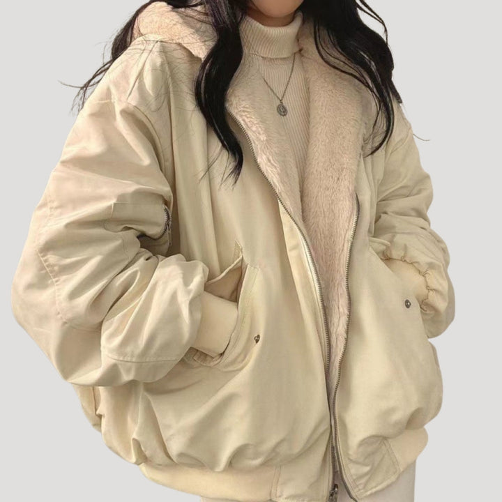 Katherine | Classic Oversized Hooded Sherpa Jacket