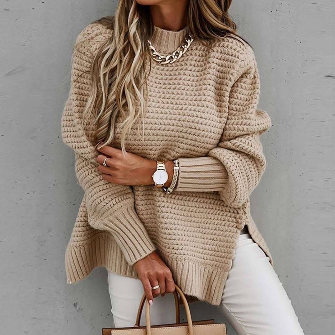 Kathleen | Chic Oversized Chunky Knit Turtleneck Sweater